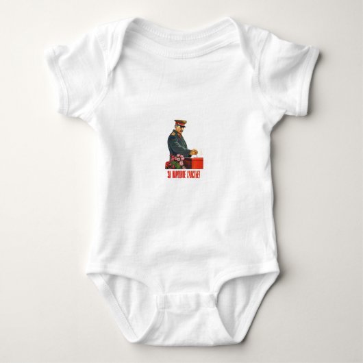 STALIN POSTER ART ROMPER (Voorkant)