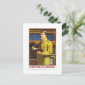 stalin poster briefkaart (Staand voorkant)