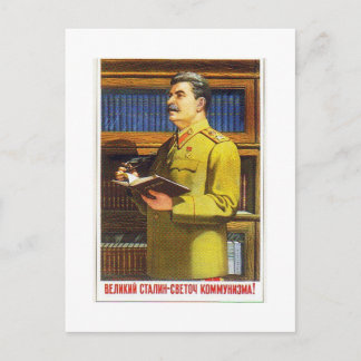 stalin poster briefkaart