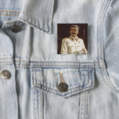 Stalin Vierkante Button 5,1 Cm (In situ)