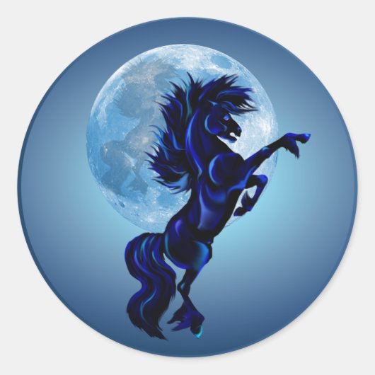 Staline d'élevage et Sticker de Lune Bleue (Devant)