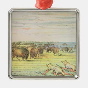Stalkbuffel Metalen Ornament