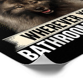 Stalker I Will Follow You Keeshond Lovers Poster (Hoek)