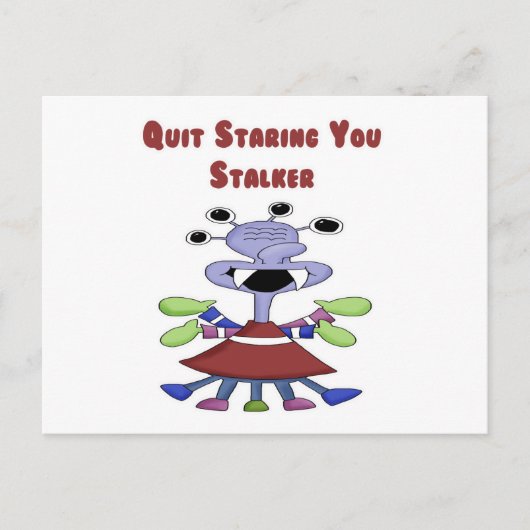 Stalker Monster Briefkaart (Voorkant)
