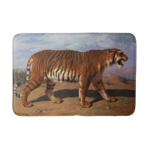 Stalking Tiger (door Rosa Bonheur) Badmat