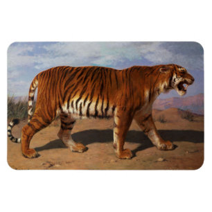 Stalking Tiger (door Rosa Bonheur) Magneet
