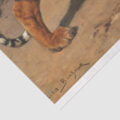 Stalking Tiger (door Rosa Bonheur) Tissuepapier (Detail)