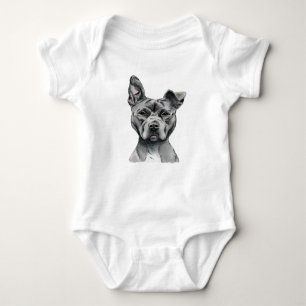 Stalky Pit Bull Dog Tekening Romper