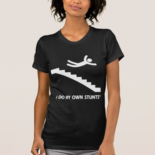 Stallen mijn eigen stunts t-shirt (Voorkant)