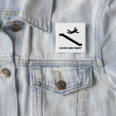 Stallen mijn eigen stunts vierkante button 5,1 cm (In situ)