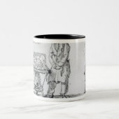 Stallen voor biscuit en ontbijtkoek in Charing Tweekleurige Koffiemok (Center)