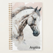 Stallion blanc | Conception aquarelle | Planificat (Devant)