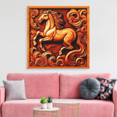 Stallion Canvas Afdruk (Insitu (Woonkamer))