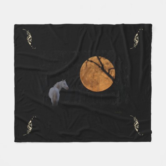Stallion Centaur en Feathers Fleece Blanket Deken (Voorkant (Horizontaal))