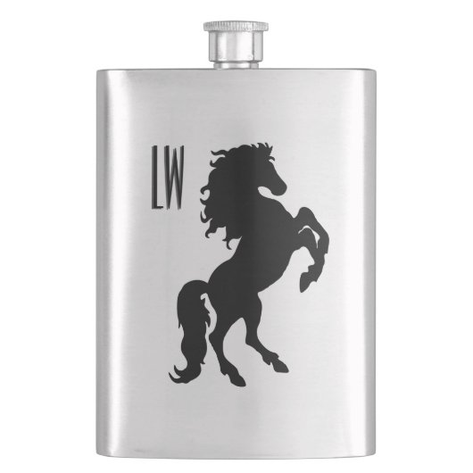 Stallion Horse Monogram Flacon (Voorkant)