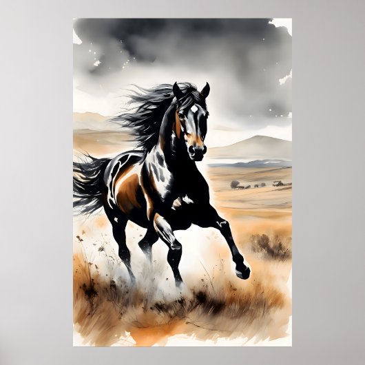 Stallion in Full Stride Poster (Voorkant)