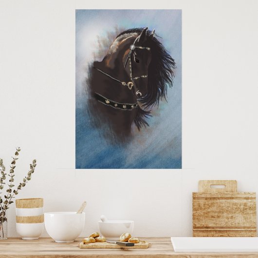 Stallion Portrait - Poster (Cuisine)