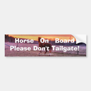 Stallion Running Home op Sunset on Ranch Bumpersticker