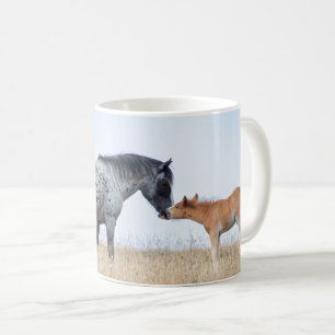 Stallion sauvage de Pryor Mountain et Mug de café