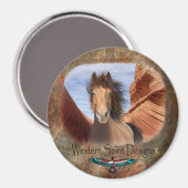 Stallion sauvage Magnet du Sud-Ouest (Recto/Verso)