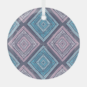 Stam etnisch, tijdloze naadloze stijl glas ornament
