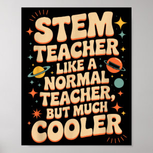 Stam Leraren Definitie Grappige Wetenschap Wiskund Poster