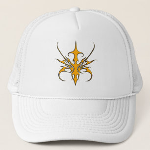 Stam Masker Ontwerp - Oranje Trucker Pet