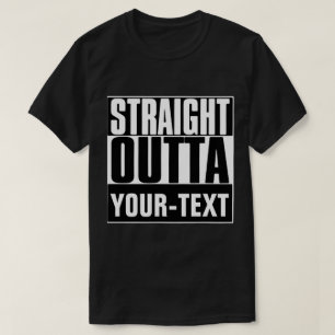 STAM OUTTA "JOUW TEKST" T-SHIRT