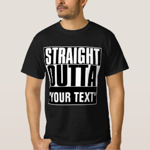 STAM OUTTA "JOUW TEKST" T-SHIRT
