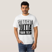 STAM OUTTA "JOUW TEKST" T-SHIRT (Voorkant volledig)