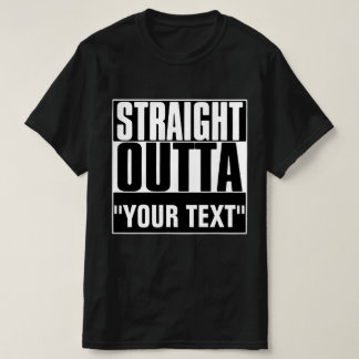 STAM OUTTA "JOUW TEKST" T-SHIRT