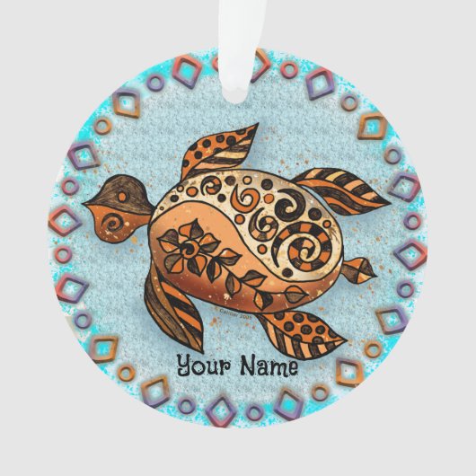 Stam Turtle Ornament (voorkant)