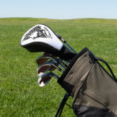 Stam Wolf Persoonlijke Naam Script Golfheadcover (Insitu)