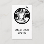 Stambeker in handverticale Punchcard Klantenkaartje (Voorkant)