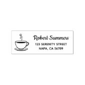 Stambeker koffieadres 	rubberstempel (Afrduk)