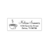 Stambeker van het Tea-adres Zelfinktende Stempel (Design)