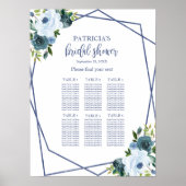 Stamblauw Vrijgezellenfeest Poster (Voorkant)