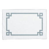 Stamblauwe Griekse grensstandaard Kussensloop (Voorkant-Rechts)