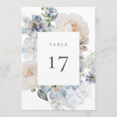 Stamblauwe tuin — Kaart tabelnummer (Voorkant)