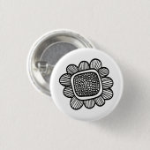 Stambloem Ronde Button 3,2 Cm (Voorkant /achterkant)