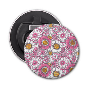 Stambloemen Button Flesopener