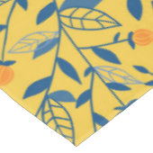 Stambloemen in blauw en geel tafelkleed (Gekanteld)