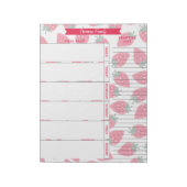 Stamboekplanner- en winkellijstpatroon notitieblok (Gedraaid)