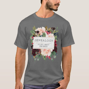 Stamboom Genealogie Geschenk Dames Familionderzoek T-shirt