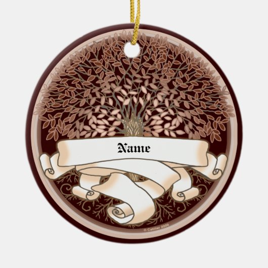 Stamboom Keramisch Ornament (Voorkant)
