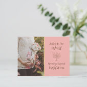 stamboomtoevoeging | Zwangerschapsaankondiging Briefkaart (Staand voorkant)