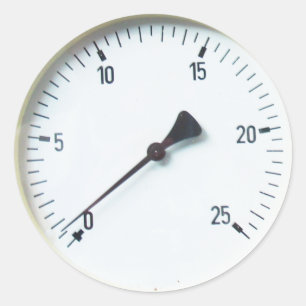 Stamdrukmeters voor de wijzerplaat ronde sticker