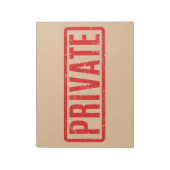 Stamed Private Notepad Notitieblok (Gedraaid)