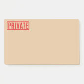 Stamed Private Post-it Notes (Voorkant)