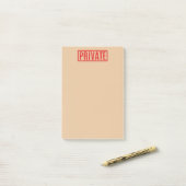Stamed Private Post-it Notes (Op bureau)